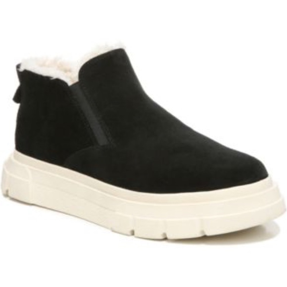 Franco Sarto Black and Cream Winter Boots